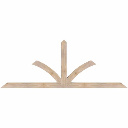 Ekena Millwork Richland Smooth Timber Gable Bracket, Douglas Fir, 84"W x 31"H x 3 1/2"D x 3 1/2"F, 9/12 Pitch GBW084X31X0404RIC00SDF